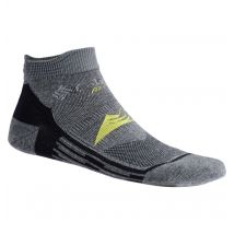 Columbia - Chaussette Basse Légère de Running Optical Lines - Gris - Taille S - Unisexe