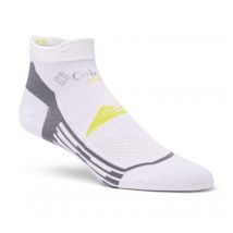 Columbia - Chaussette Basse Légère de Running Optical Lines - Blanc Taille S - Unisexe