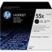 HP 55X Toner Cartridge - Black - Laser - 12500 Page - 2 / Pack