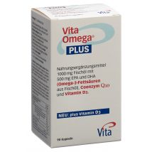 Vita Omega Plus Kapsel 1g Fischöl 30mg Q10