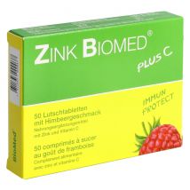 Zink Biomed plus C Lutschtablette Himbeer