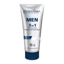 BIOKOSMA MEN 3 in 1 Shower Gel & Shampoo & Face Wash