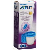 Philips Avent Aufbewahrungsbecher 180ml 5 Becher, 5 Deckel