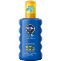 NIVEA SUN Kids Sonnenspray pflegend wasserfest farbig LSF50+