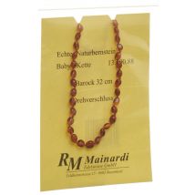 R. Mainardi Edelsteine ambre natur 32cm baroque fermeture à vis