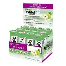 Miradent Xylitol Kaugummi for Kids Apfel Display 12 Dosen à 30 Stück