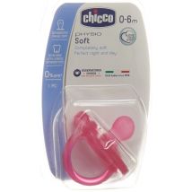 Chicco Physiologischer Beruhigungssauger GOMMOTTO PINK Silikon mini 0-6m DE/FR