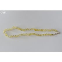 Amberstyle Bernsteinkette citrin 32cm mit Karabinerverschluss