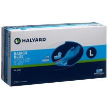 HALYARD Untersuchungshandschuhe L Nitril Basic blau