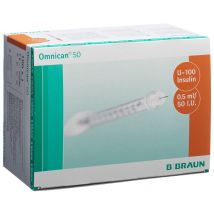 Omnican Insulin 50 0.5ml 0.3x8mm G30 einzel