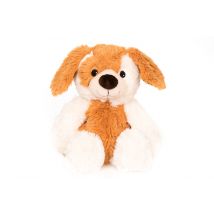 Habibi Plush Hund sitzend beige weiss