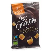 Landgarten gingembre enrobé de chocolat noir bio Fairtrade