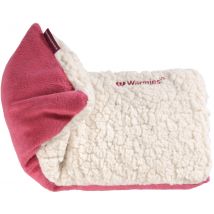 Warmies hot pak sherpa beige rouge rembourrage aux herbes