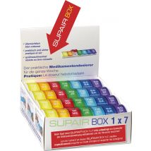 SUPAIRBOX 1x7 Wochendispenser deutsch/französisch rainbow à 12 Stück