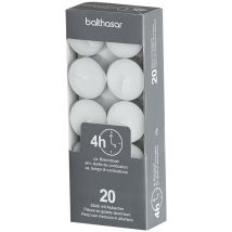 Balthasar Teelichte mit Alublech weiss 4h