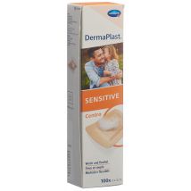 DermaPlast SENSITIVE Sensitive Centro Strip 3x4cm hautfarbig