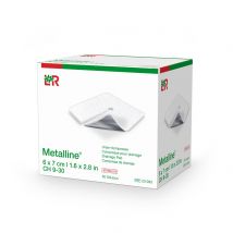 Metalline Drain Kompressen 6x7cm steril