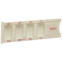 Germann Tagesmedikamentendispenser weiss/rot beschrift