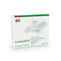 Lomatuell H tulle grasse vaseliné 5x5cm stérile