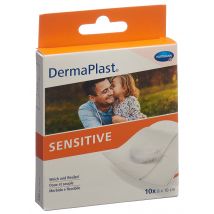 DermaPlast SENSITIVE Schnellverband 8x10cm weiss