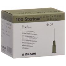 Sterican Nadel 27G 0.40x20mm grau Luer