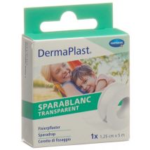 DermaPlast Sparablanc Transparent 1.25cmx5m weiss
