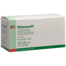 Vliwasoft Vliesstoffkompressen 5x5cm 6-lagig steril