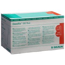 Omnifix Insulin 1 ml duo mit Kanüle G26