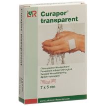 Curapor Wundverband 7x5cm transparent