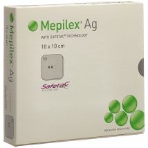 Mepilex Ag Schaumverband Safetac 10x10cm Silicone