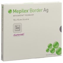 Mepilex Ag Border Schaumverband 15x15cm