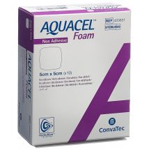 AQUACEL Foam Schaumverband nicht-adhäsiv 5x5cm