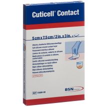 Cuticell Contact Silikonwundauflage 5x7.5cm