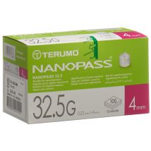 Terumo Pen Nadel NANOPASS 32.5G 0.22x4mm Kanüle für Injektions-Pen