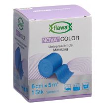 flawa Nova Color Idealbinde 6cmx5m blau