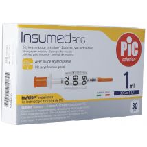 Pic seringue insuline 1 ml luer aiguille