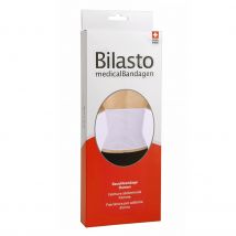 Bilasto Bauchbandage Damen XL weiss mit Micro-Klettverschluss