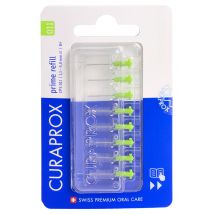 Curaprox CPS 11 prime refill Interdentalbürste lindengrün