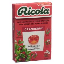 Ricola Kräuterbonbons Cranberry ohne Zucker mit Stevia