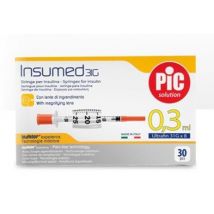 Pic Spritze Insulin 0.3ml Luer Nadel