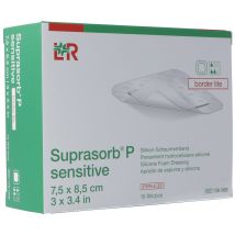 Suprasorb P sensitive border lite 7.5x8.5cm