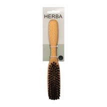 Herba Haarbürste Wildschweinborsten oval Buchenholz