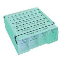 Medi-7 Medikamentendosierer 7 Tage deutsch/französisch/italienisch türkis