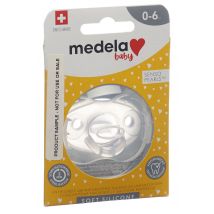 medela Baby Nuggi Soft Silicone 0-6 Transparent