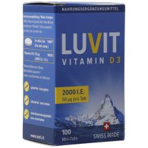 LUVIT Vitamine D3 mini-comprimés 2000 IE