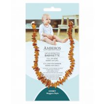 AMBEROS Natur Bernsteinkette Baby Nuggets Honey