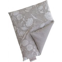 HERZ ZUCKER Raps-Wärmekissen 26x21cm Blumen taupe