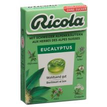Ricola Kräuterbonbons Eucalyptus ohne Zucker mit Stevia