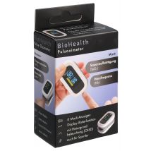 BioHealth Pulsoximeter mit Perfusions-Index 6 Ansichtsperspektiven Rotierfunktion