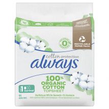 always Ultra serviette hygiènique cotton protection normal avec ailettes Magic Paper